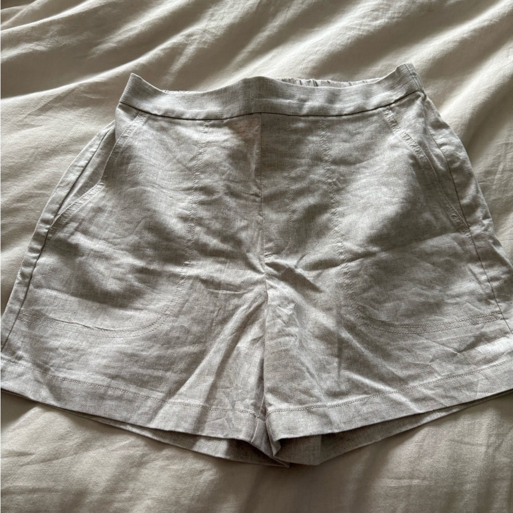 Banana Republic Light Gray High Waist Shorts